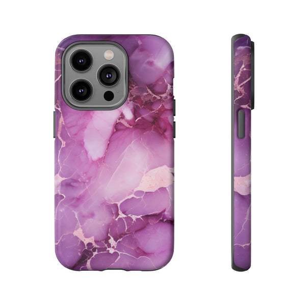 Purple Marble Tough Phone Case