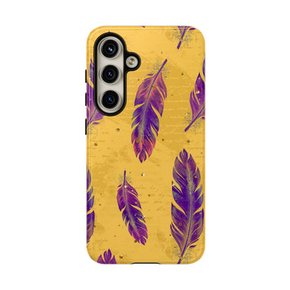 Purple Feathers  - Tough Phone Case