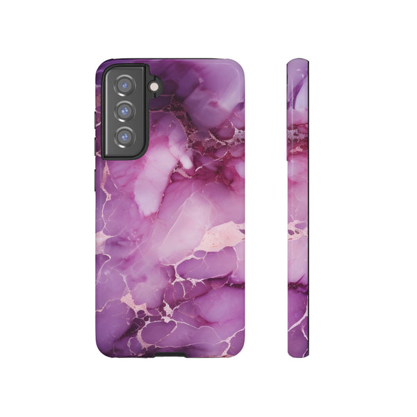 Purple Marble Tough Phone Case