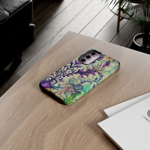 Purple Swirly Fun Tough Phone Case