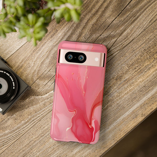 Pink Marble Tough Phone Case