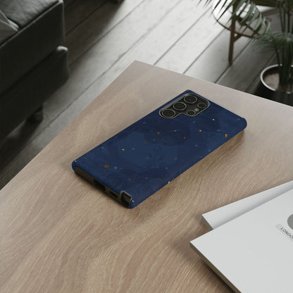 Subtle Navy Florals  - Tough Phone Case