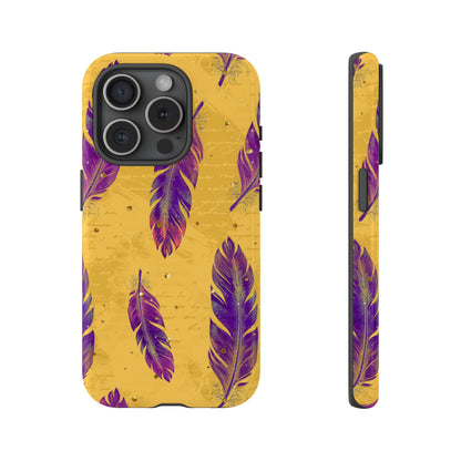 Purple Feathers  - Tough Phone Case