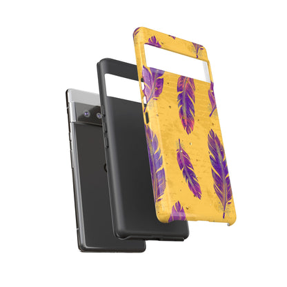 Purple Feathers  - Tough Phone Case