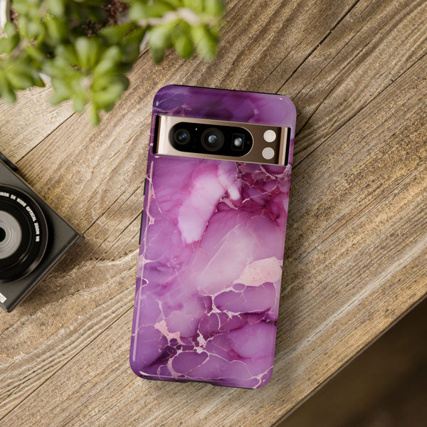 Purple Marble Tough Phone Case