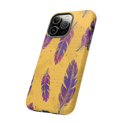 Purple Feathers  - Tough Phone Case