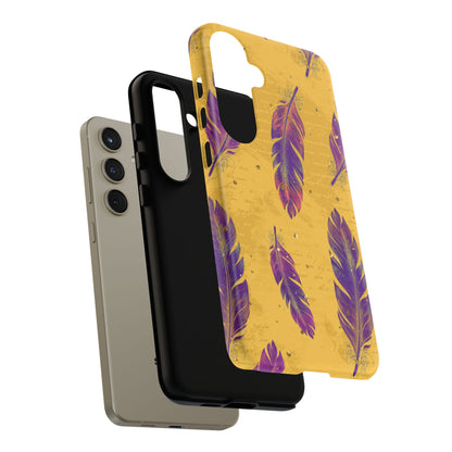 Purple Feathers  - Tough Phone Case