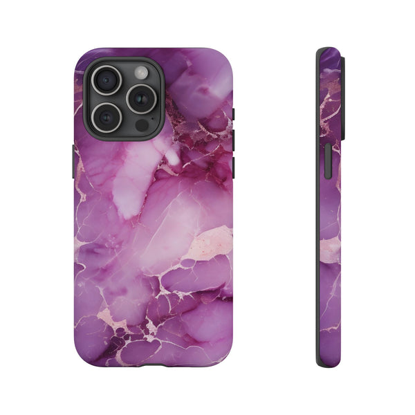 Purple Marble Tough Phone Case