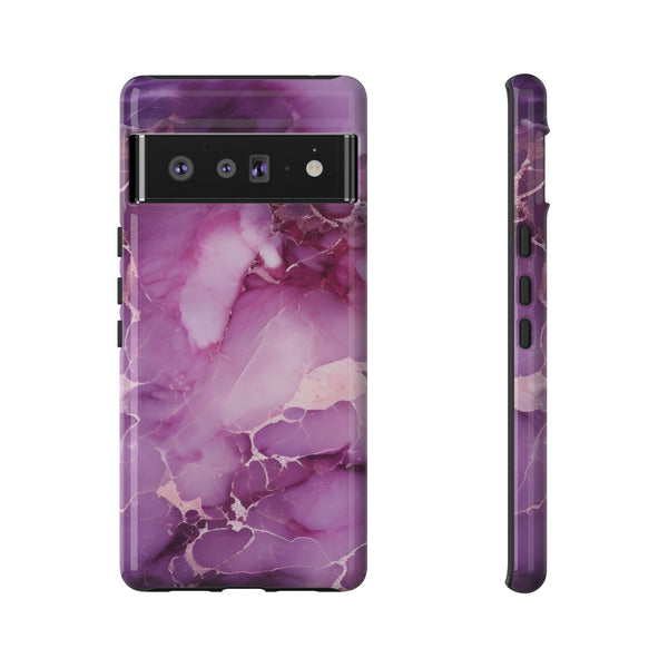 Purple Marble Tough Phone Case