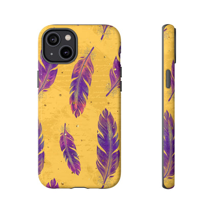 Purple Feathers  - Tough Phone Case