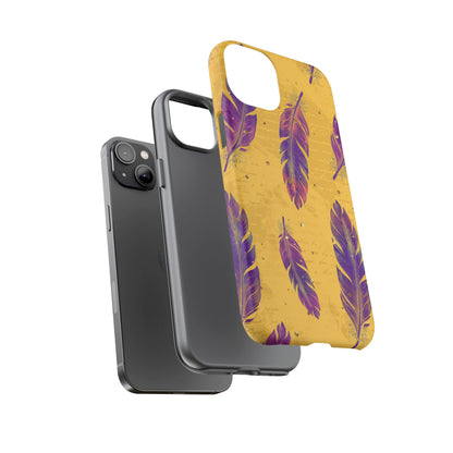 Purple Feathers  - Tough Phone Case