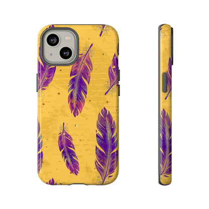 Purple Feathers  - Tough Phone Case