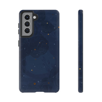 Subtle Navy Florals  - Tough Phone Case