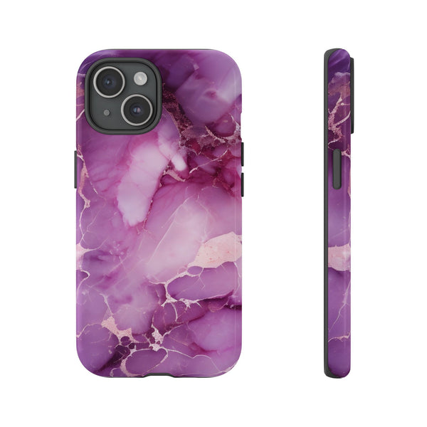 Purple Marble Tough Phone Case