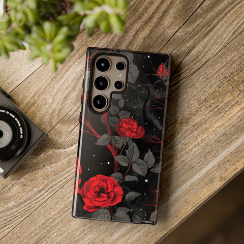 Dark Red Roses  - Tough Phone Case