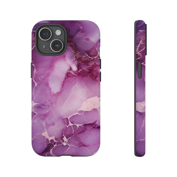 Purple Marble Tough Phone Case