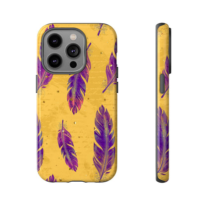 Purple Feathers  - Tough Phone Case