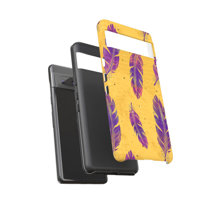Purple Feathers  - Tough Phone Case