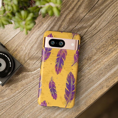 Purple Feathers  - Tough Phone Case