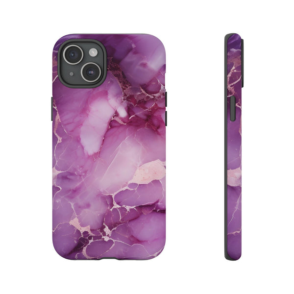 Purple Marble Tough Phone Case