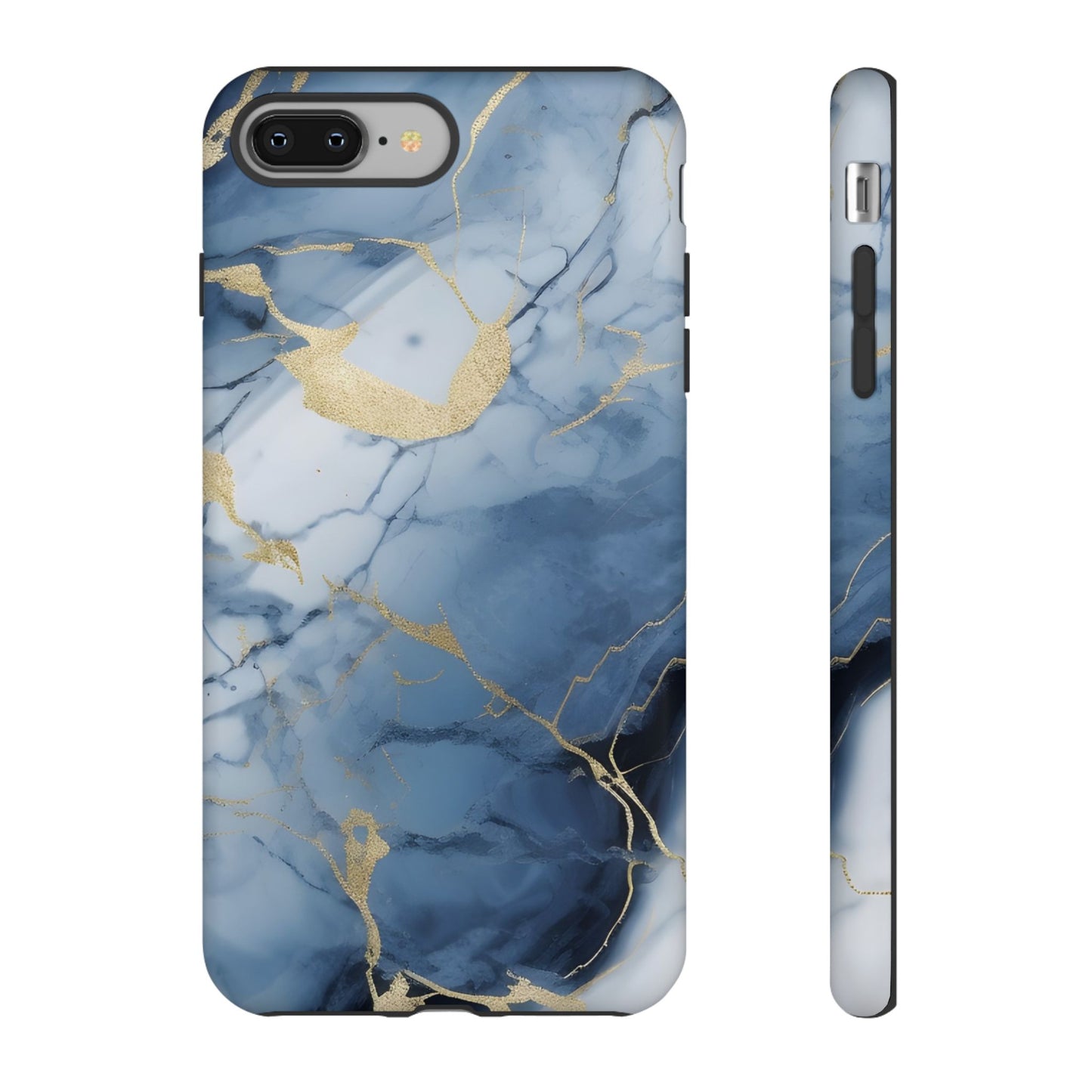 Navy Blue Marble Tough Phone Case
