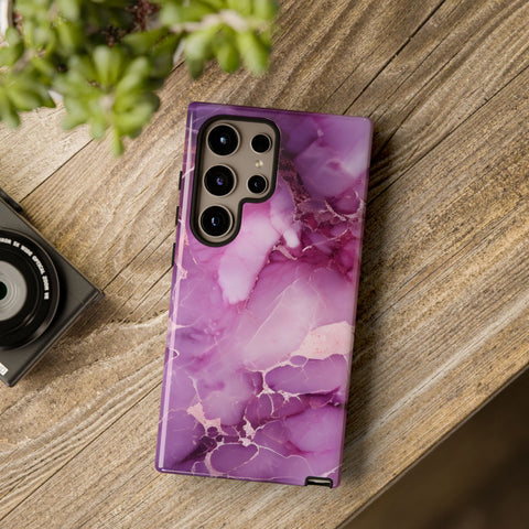 Purple Marble Tough Phone Case