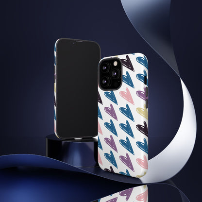 Pretty Hearts Tough Case