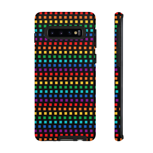 Rainbow Dots on Black - Tough Case