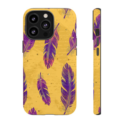 Purple Feathers  - Tough Phone Case