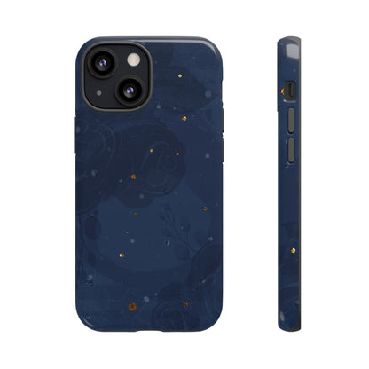 Subtle Navy Florals  - Tough Phone Case