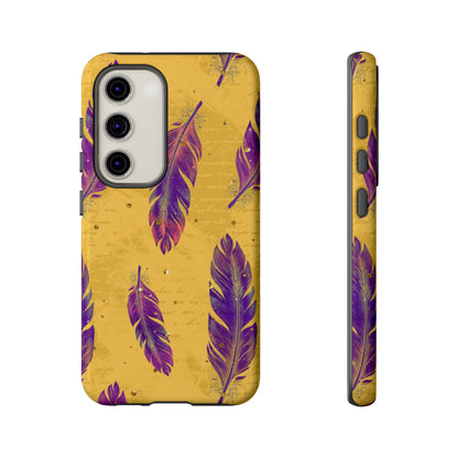 Purple Feathers  - Tough Phone Case