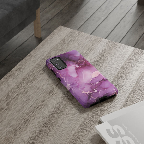 Purple Marble Tough Phone Case