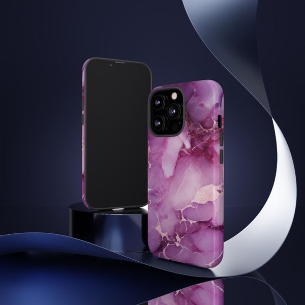 Purple Marble Tough Phone Case