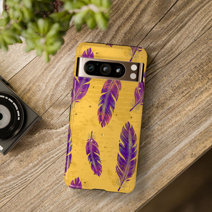 Purple Feathers  - Tough Phone Case