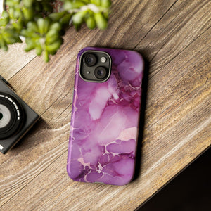 Purple Marble Tough Phone Case