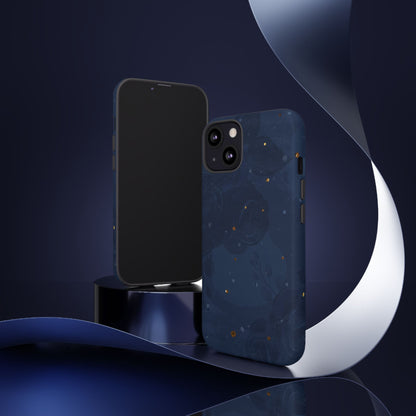 Subtle Navy Florals  - Tough Phone Case
