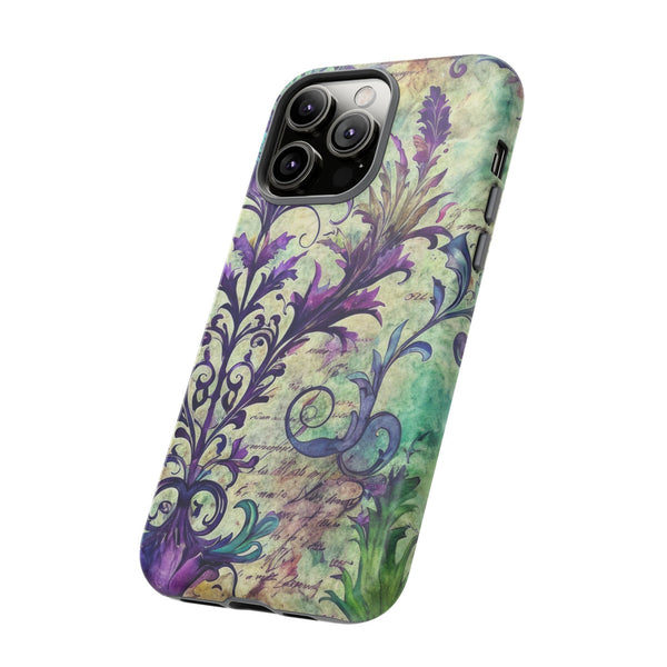 Purple Swirly Fun Tough Phone Case