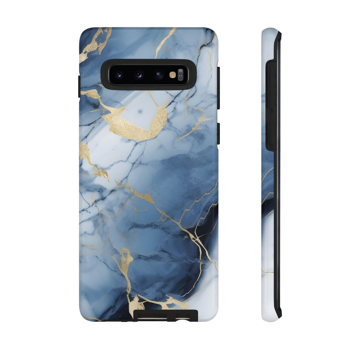 Navy Blue Marble Tough Phone Case