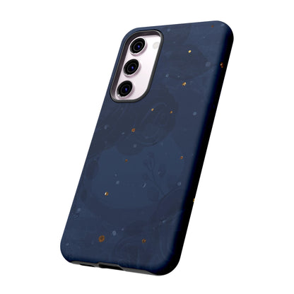 Subtle Navy Florals  - Tough Phone Case