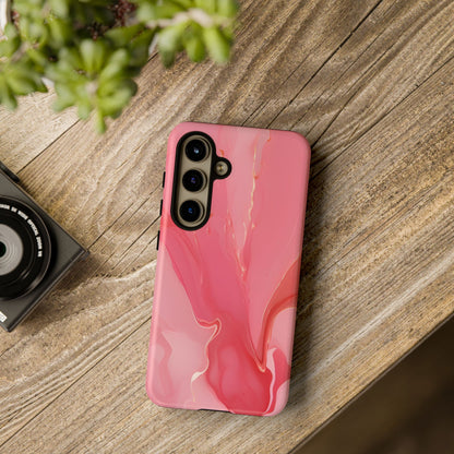 Pink Marble Tough Phone Case