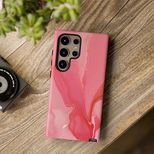 Pink Marble Tough Phone Case