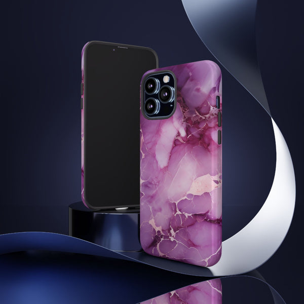 Purple Marble Tough Phone Case