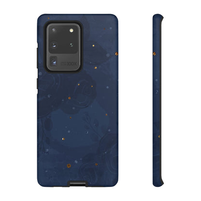 Subtle Navy Florals  - Tough Phone Case