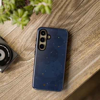 Subtle Navy Florals  - Tough Phone Case