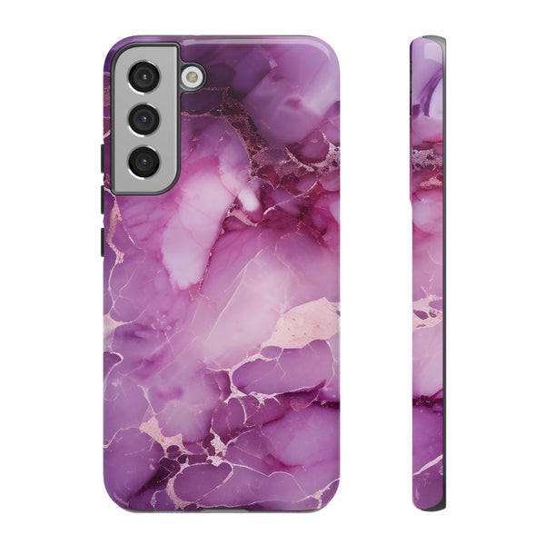 Purple Marble Tough Phone Case