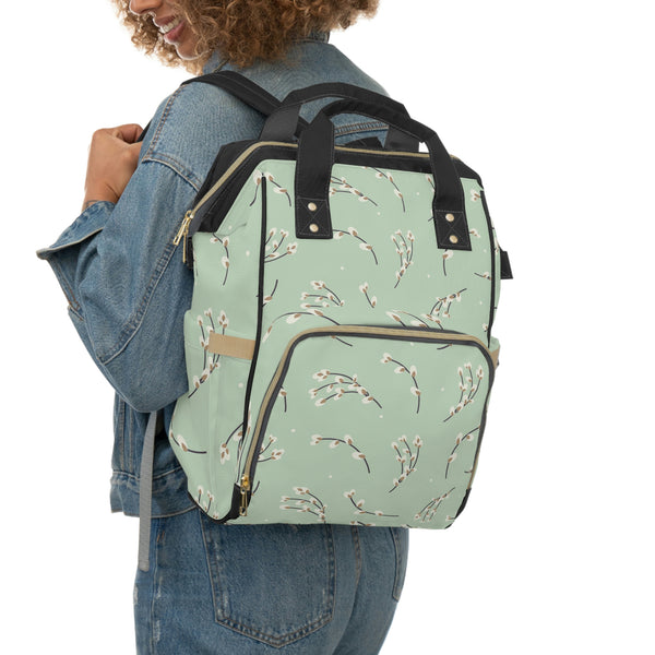 Wispy Green Spring - Multifunctional Backpack