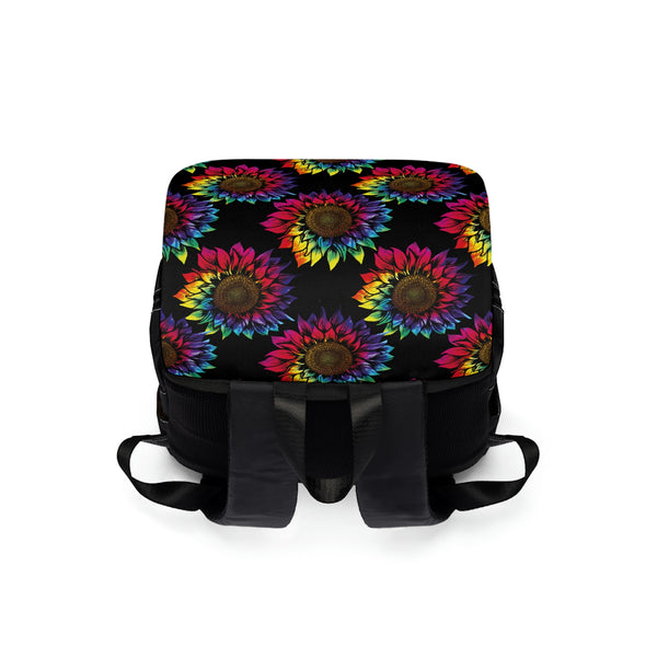 Rainbow Sunflowers - Shoulder Backpack