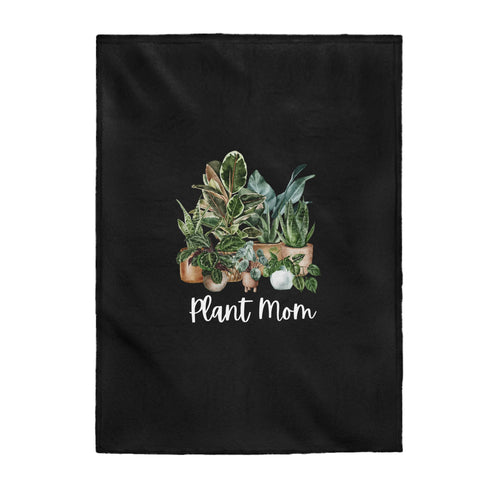 Plant Mom - Velveteen Plush Blanket