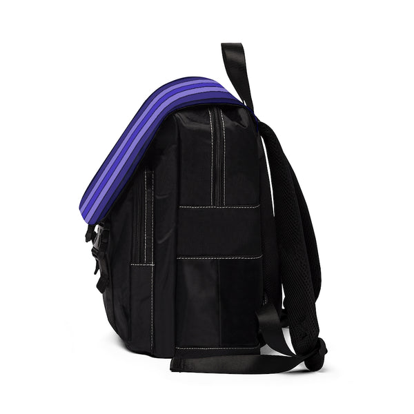 Purple Stripes Shoulder Backpack