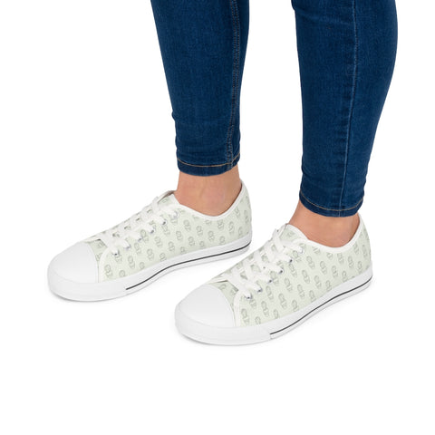 Lil Green Cactuses - Women's Low Top Sneakers